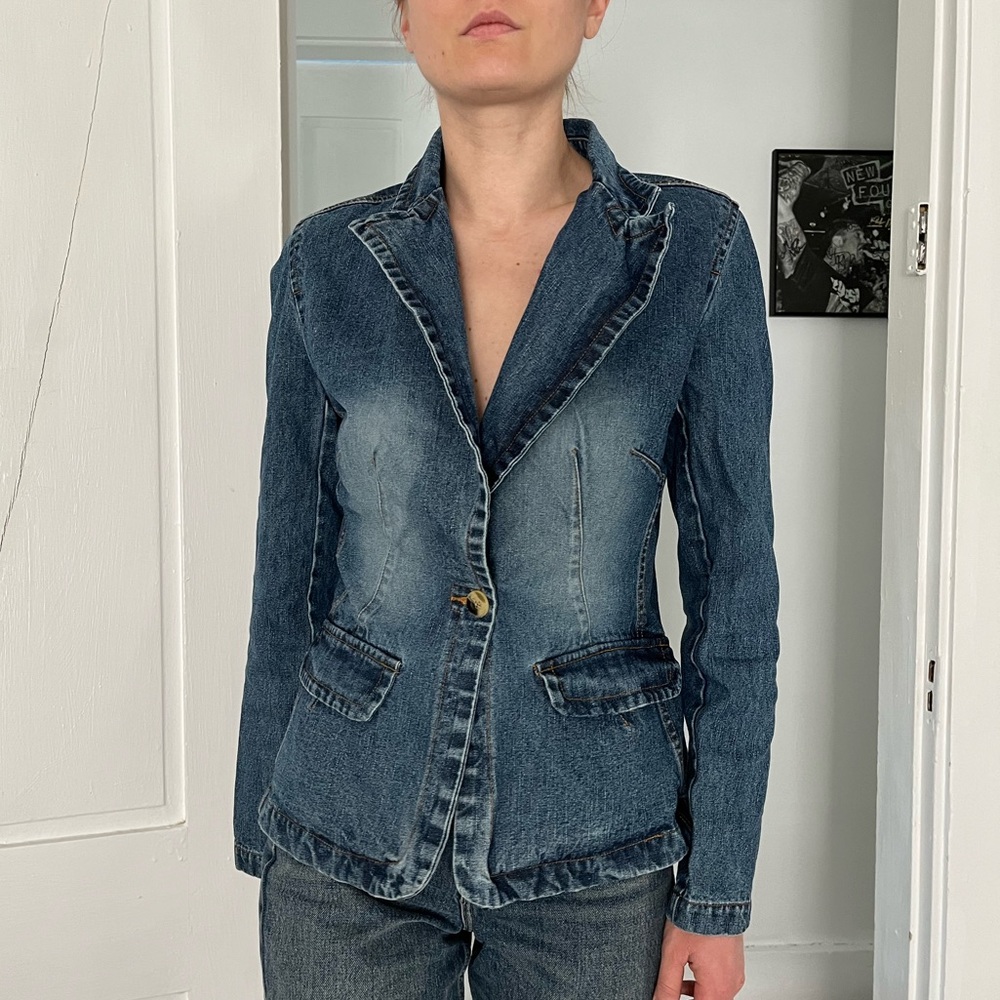 Vintage denim blazer